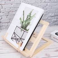 Wooden Reading Rack Bookshelf Tablet Support Music Stand Customizable Angles Portable Smooth Safe Prevent Myopia Holders