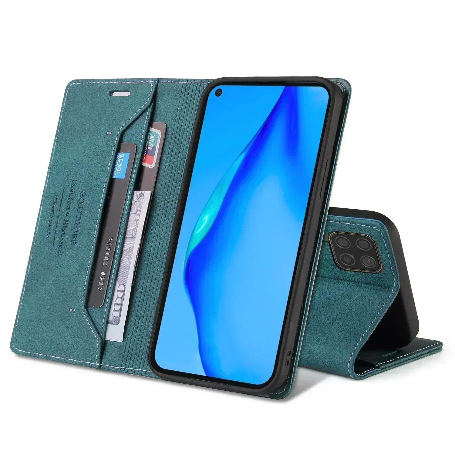 Anti-theft Luxury Leather Wallet Case For Huawei P40/P30/P20 Pro Lite E Y5P Y6P Y7P P Smart Z 2019 2020 2021 Phone Cover Case