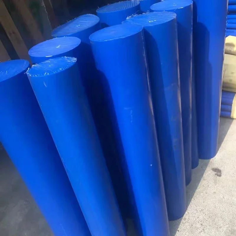 Blue Polyamide Plastic Round Bar PA6 Nylon Rods Wear Resistant Solid Cylinder Rod Sticks Dia 20mm~50mm for Machining Part Model