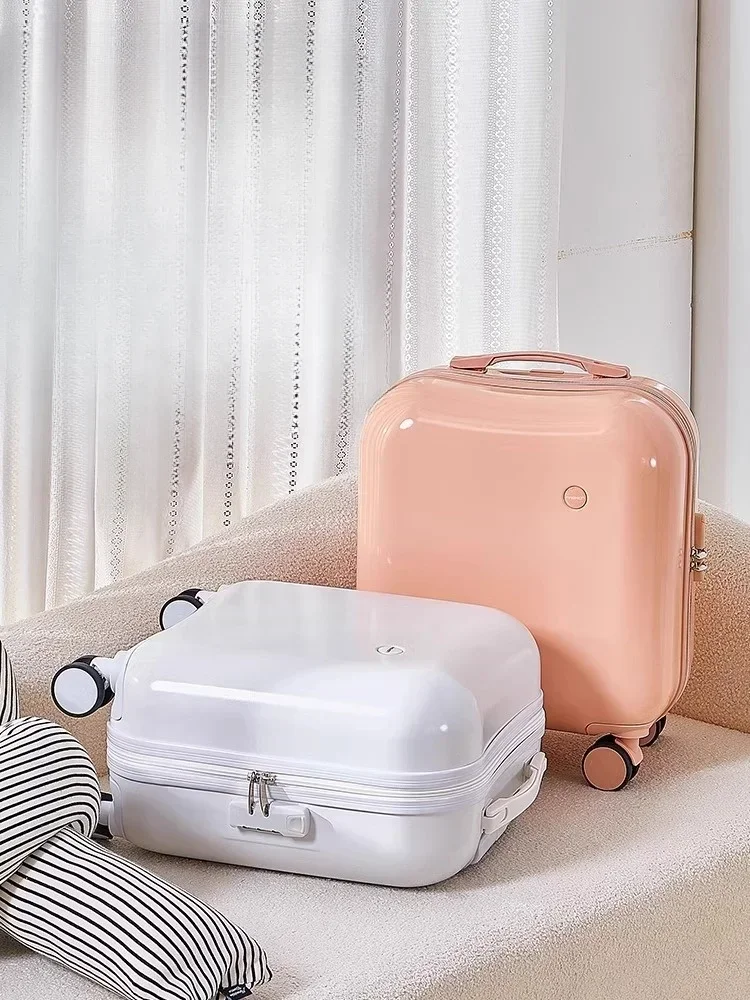 18 Inch Mini Cute Suitcase Ladies Small Lightweight Luggage Boardable Trolley Case Universal Silent Wheel Suitcase for Children