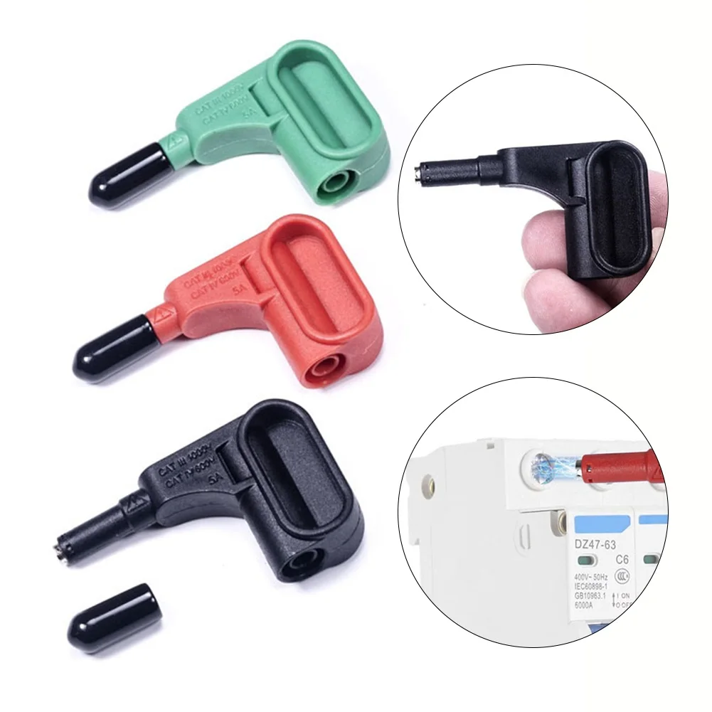 DIY Cabeça Magnética Multímetro Eletrônico, Plug Magnet Probe, Terminal Rápido, 4mm, 1Pc