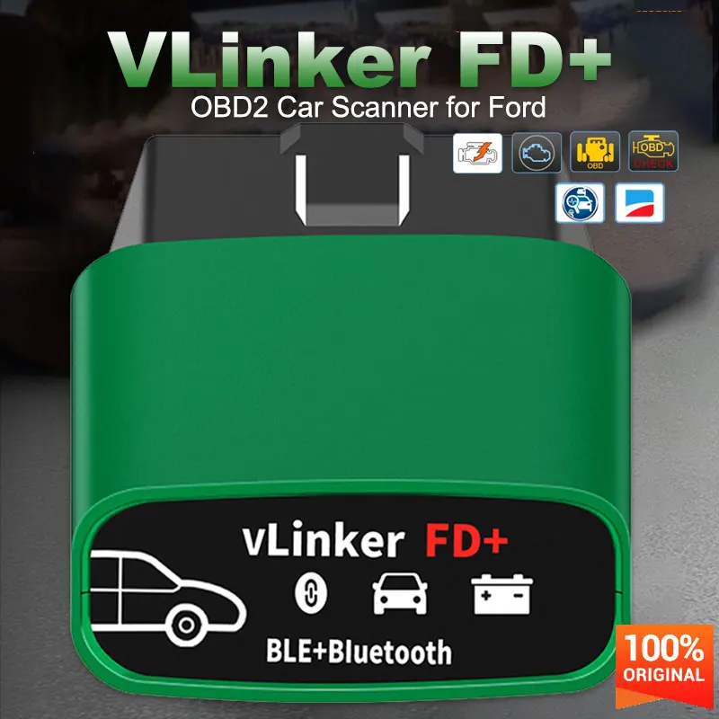 2025 Vgate vLinker FD+ Car Diagnostic scanner ELM327 FORScan For Ford wifi Bluetooth OBD2 Car Diagnostic Tool for IOS Android