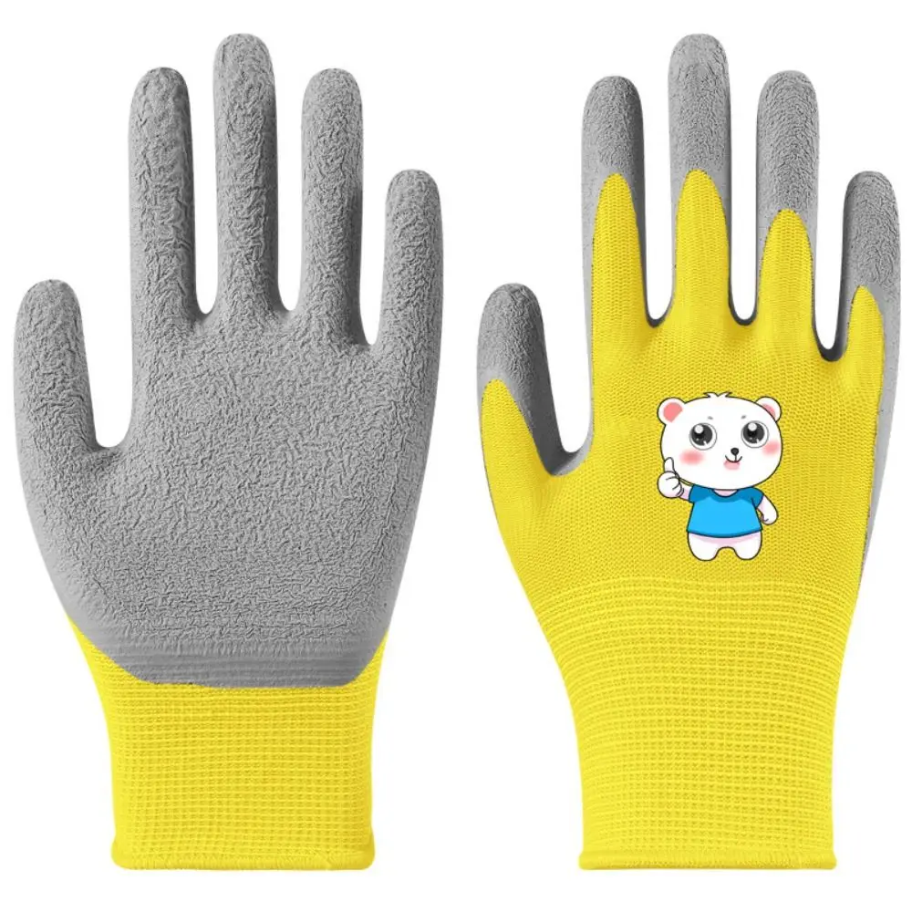 Flexible Latex Coated Garden Gloves Soft Lining Breathable Safety Gloves Non-Slip Waterproof Garden Work Gloves Sand Play