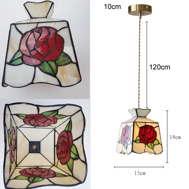 Retro Tiffany kroonluchter plafondlampen woonkamer hanglamp decoratie eetkamer slaapkamer keuken loft hanglamp