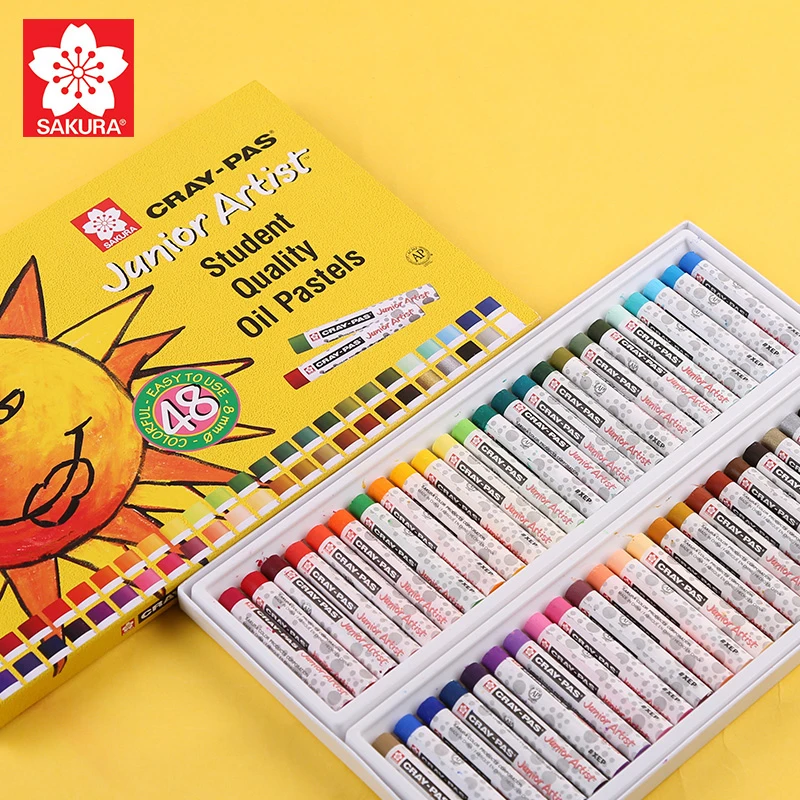 

Japan SAKURA CRAY-PAX Junior Artist Student Quality Oil Pastels Can Be Washed Art Painting Graffiti Pen Children's Art Supplies