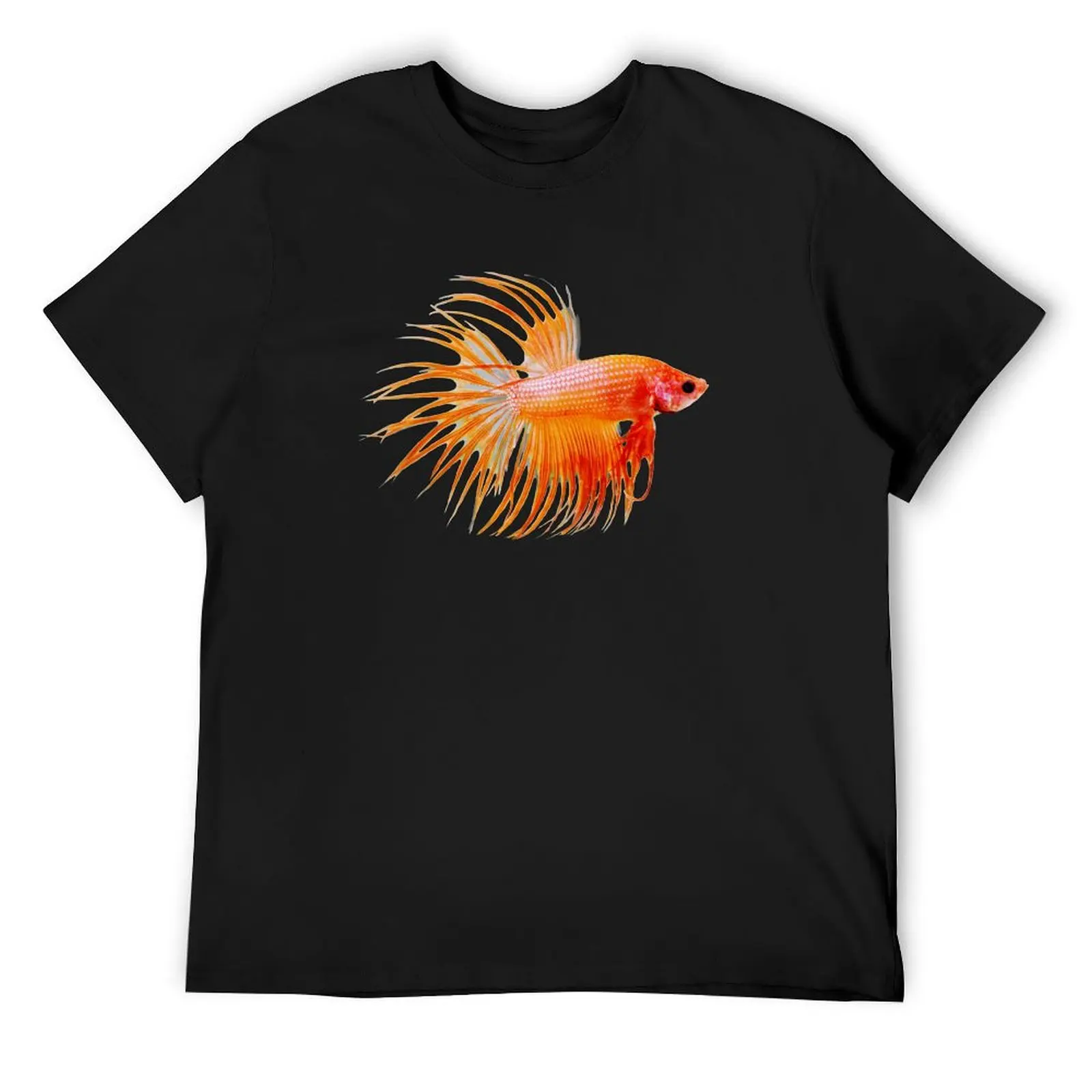 BETTA FISH, CROWN TAIL SIAMESE FIGHTING FISH T-Shirt tops oversizeds vintage anime shirt men clothing