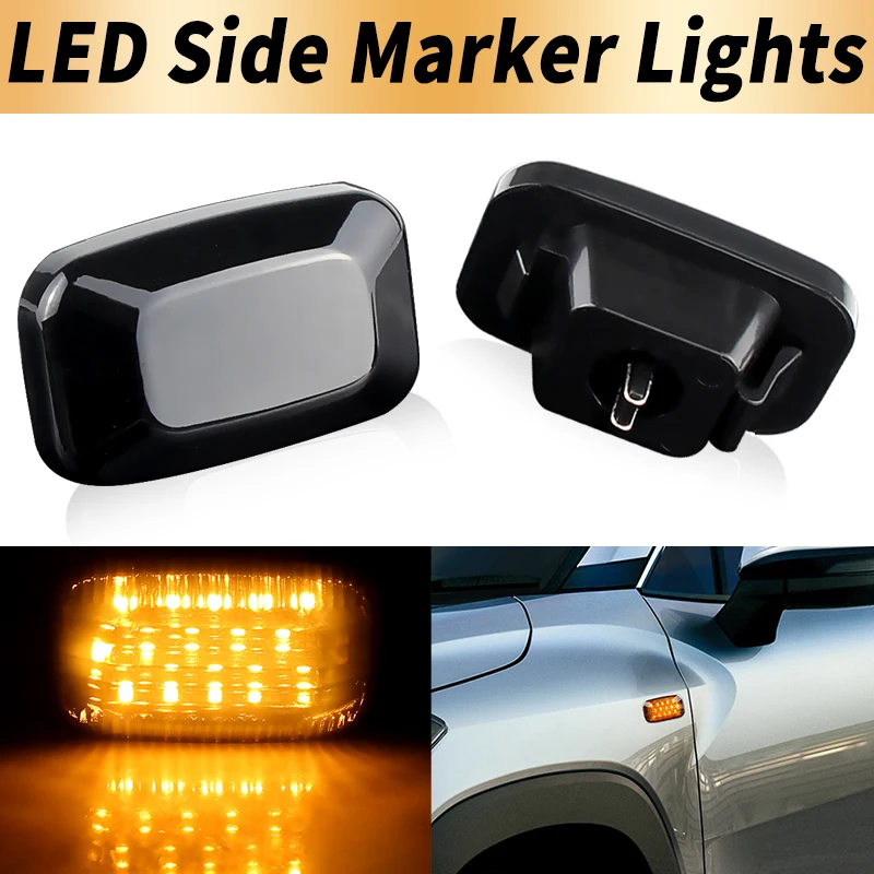 Luces LED de posición laterales Canbus para Toyota FJ Cruiser 07-17 Hilux 88-05 Land Cruiser serie 70 1984 en adelante, 2 uds.
