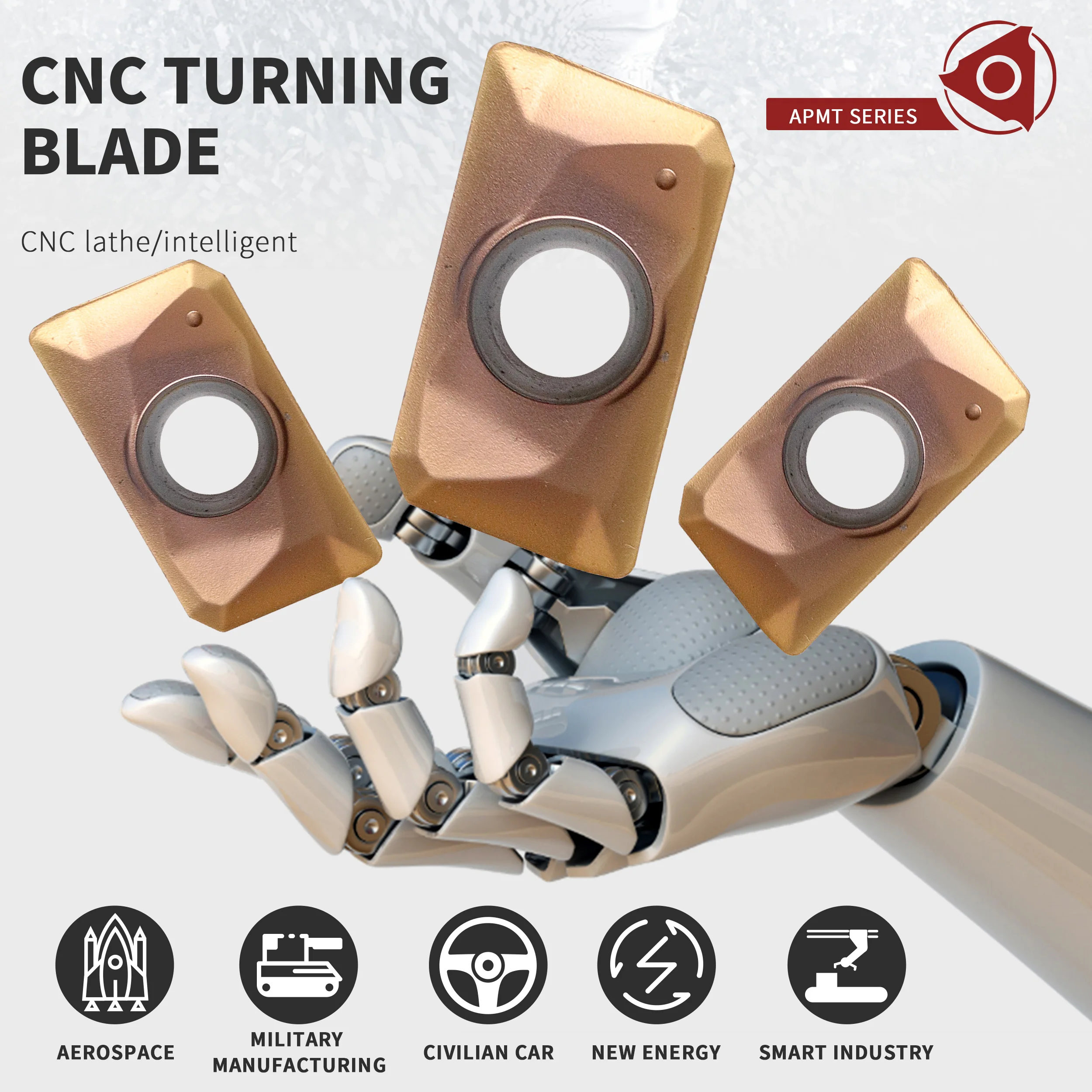 10 Tính APMT1135 HT APMT1604PDER APMT 1604/1135 PDER JP4020 CNC Carbide Miếng Dụng Cụ Xay Tiện Máy Cắt Chống Biến Dạng