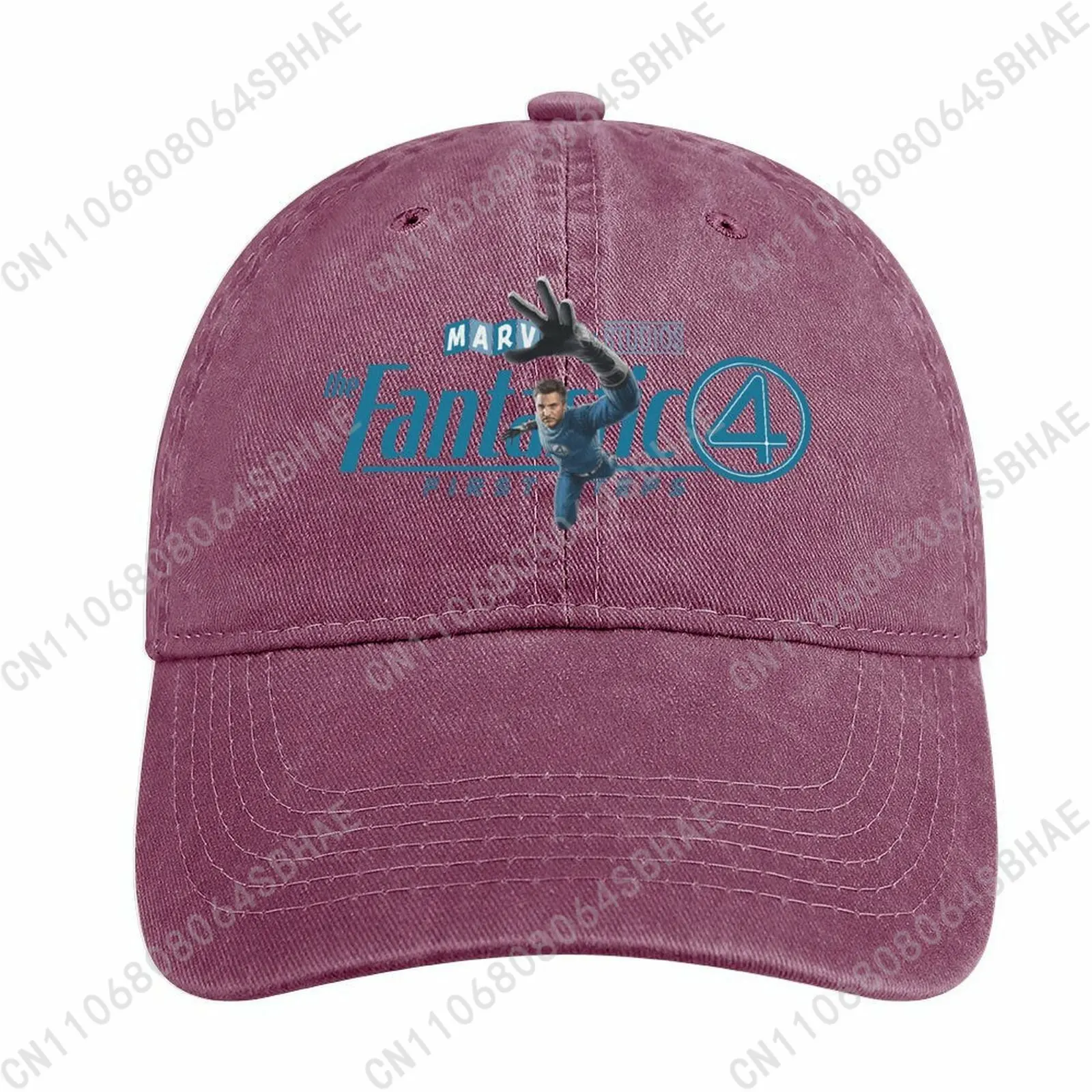 

Marvel Mister Fantastic Washed Cotton Baseball Cap Vintage Dad Hat Men Women Retro Adjustable Denim Cap Streetwear Cosplay