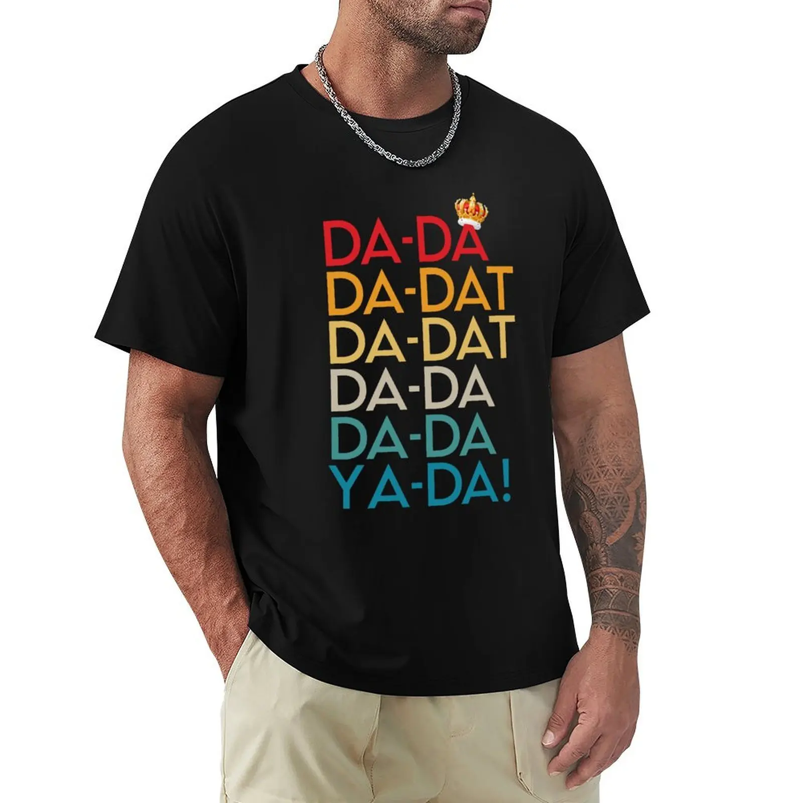 King George Da Da Da Dat Chorus Musical Hamilton T-Shirt Soft Casual Short Sleeve Cotton Tee