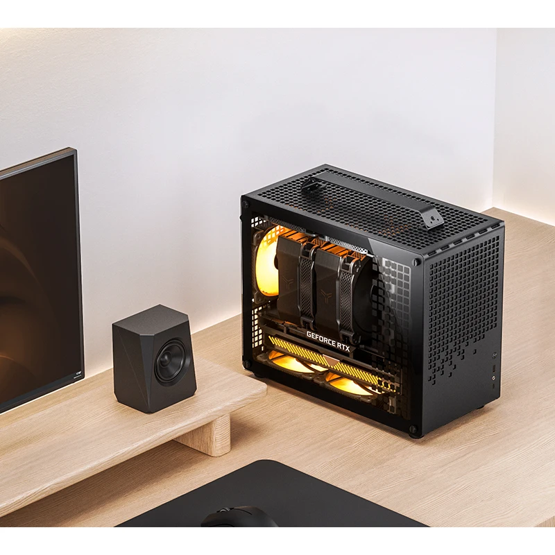 JONSBO Z20 Micro-ATX Computer Case with Detachable Carrying handle Mini Size High-performance Hardware Compatible for 240mm AIO