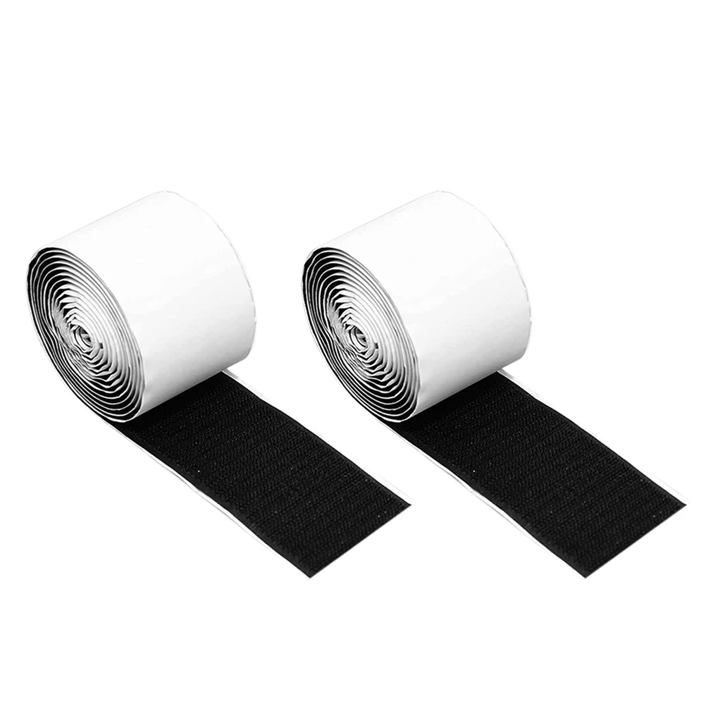 

2 Rolls Pedal Mounting Tape 2.5cmx2m Hook Loop Blended Nylon for Electric Guitar Effect Sticker Pedal Board Accessory Guitar