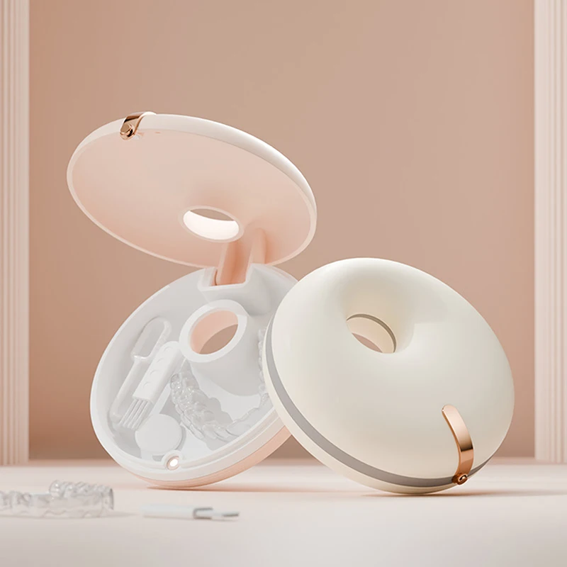 Portable Doughnut Design Denture Storage Box Simple Style Braces Retainer Dental Braces Organizer Practical Storage Solution - Image 3