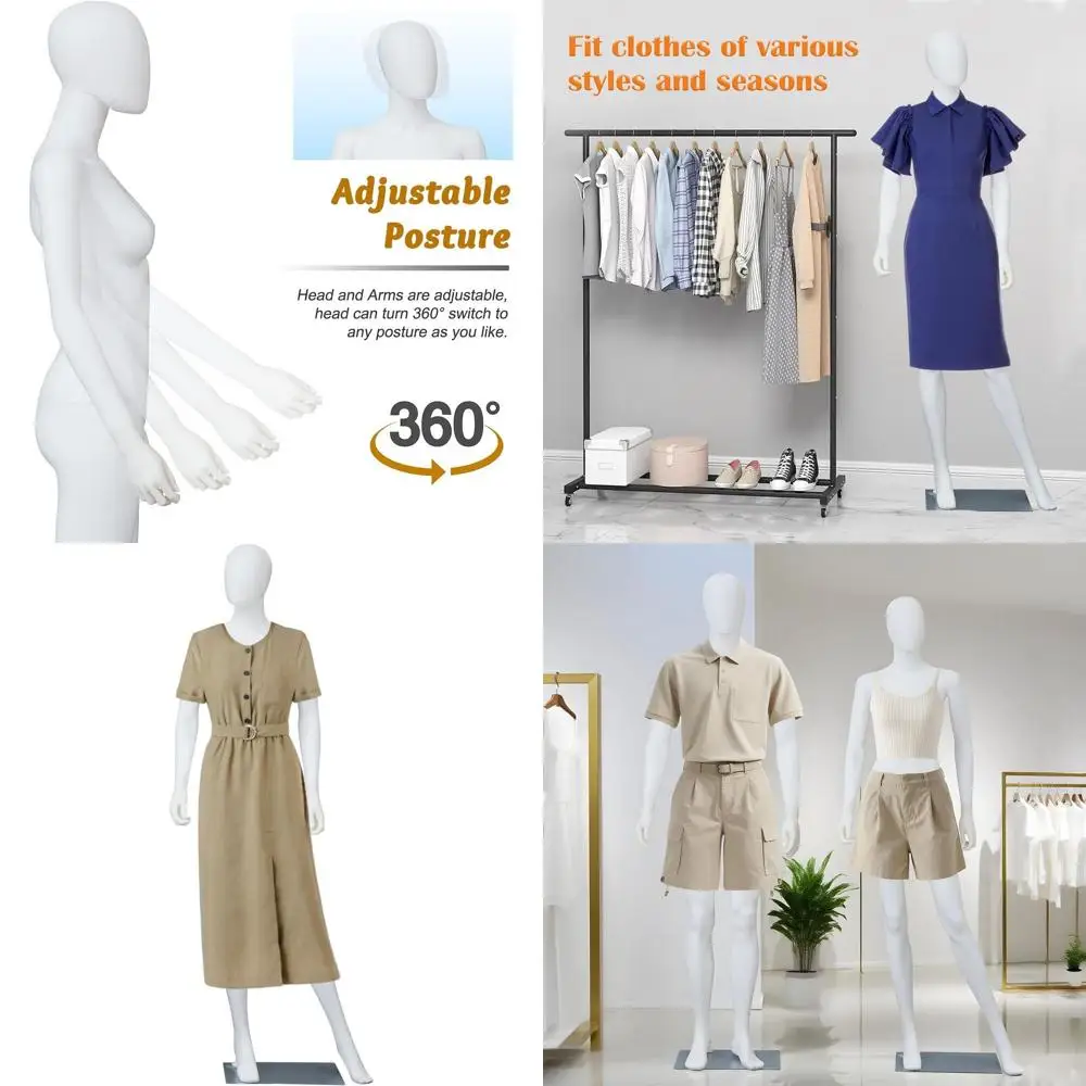 

Реалистичный женский манекен 70 см с регулируемыми руками, ногами и функцией вращения для демонстрации и шитья