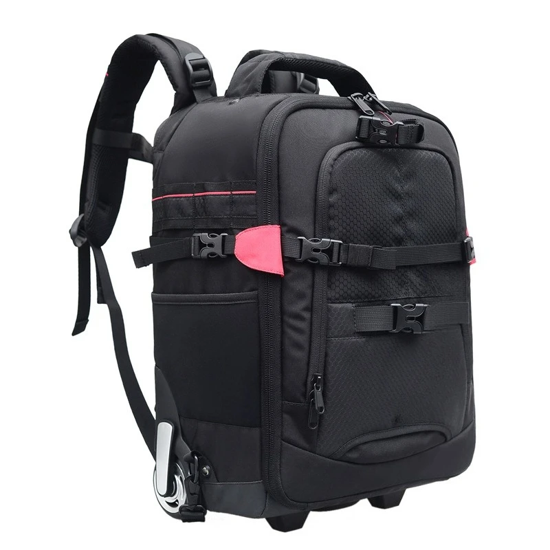 

Rod photography bag, large SLR camera backpack, digital SLR photography backpack, universal wheel travel photography