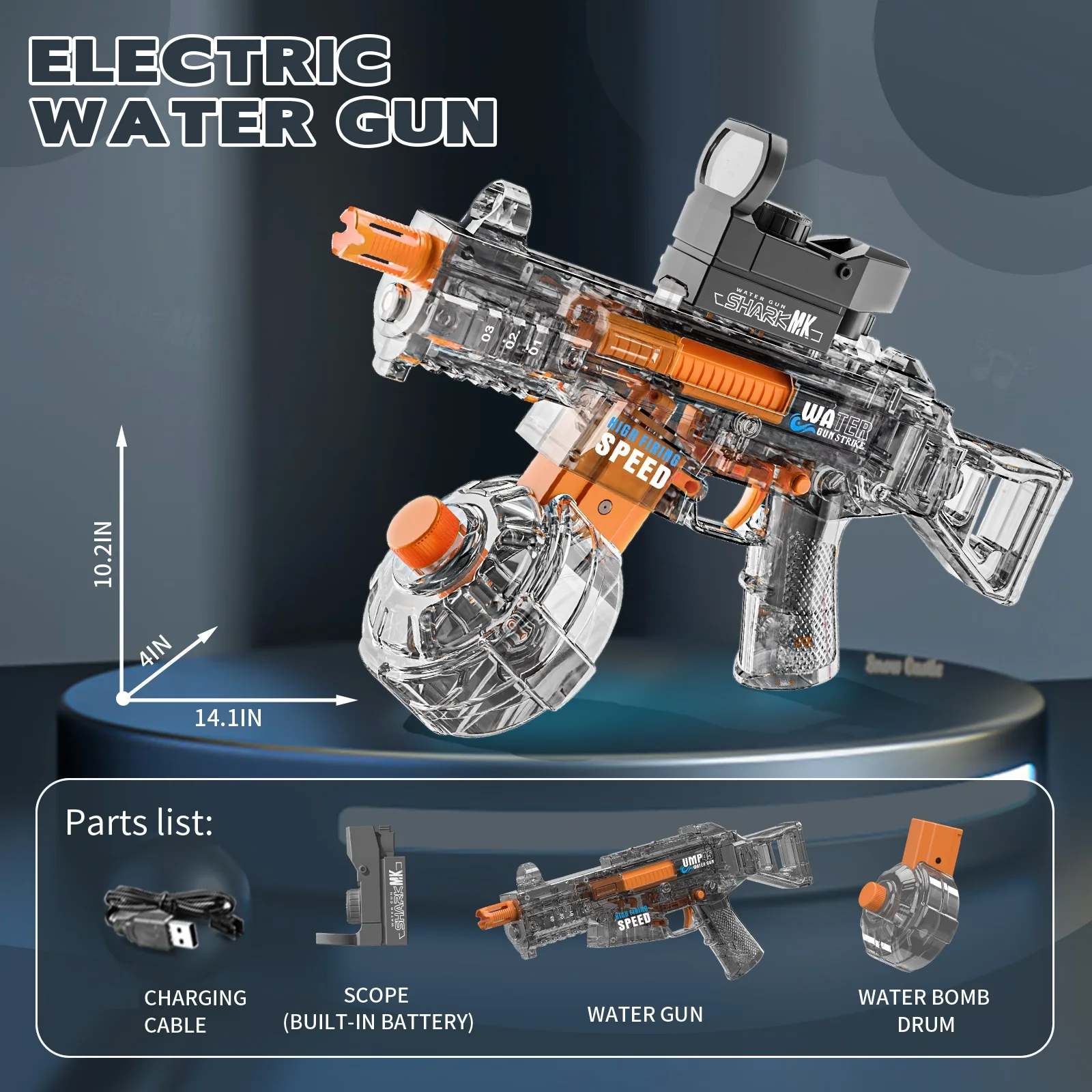 電動水鉄砲おもちゃ 高圧力強力水鉄砲 ファイアキャップ付き 屋外おもちゃ 子供 男の子向けギフト