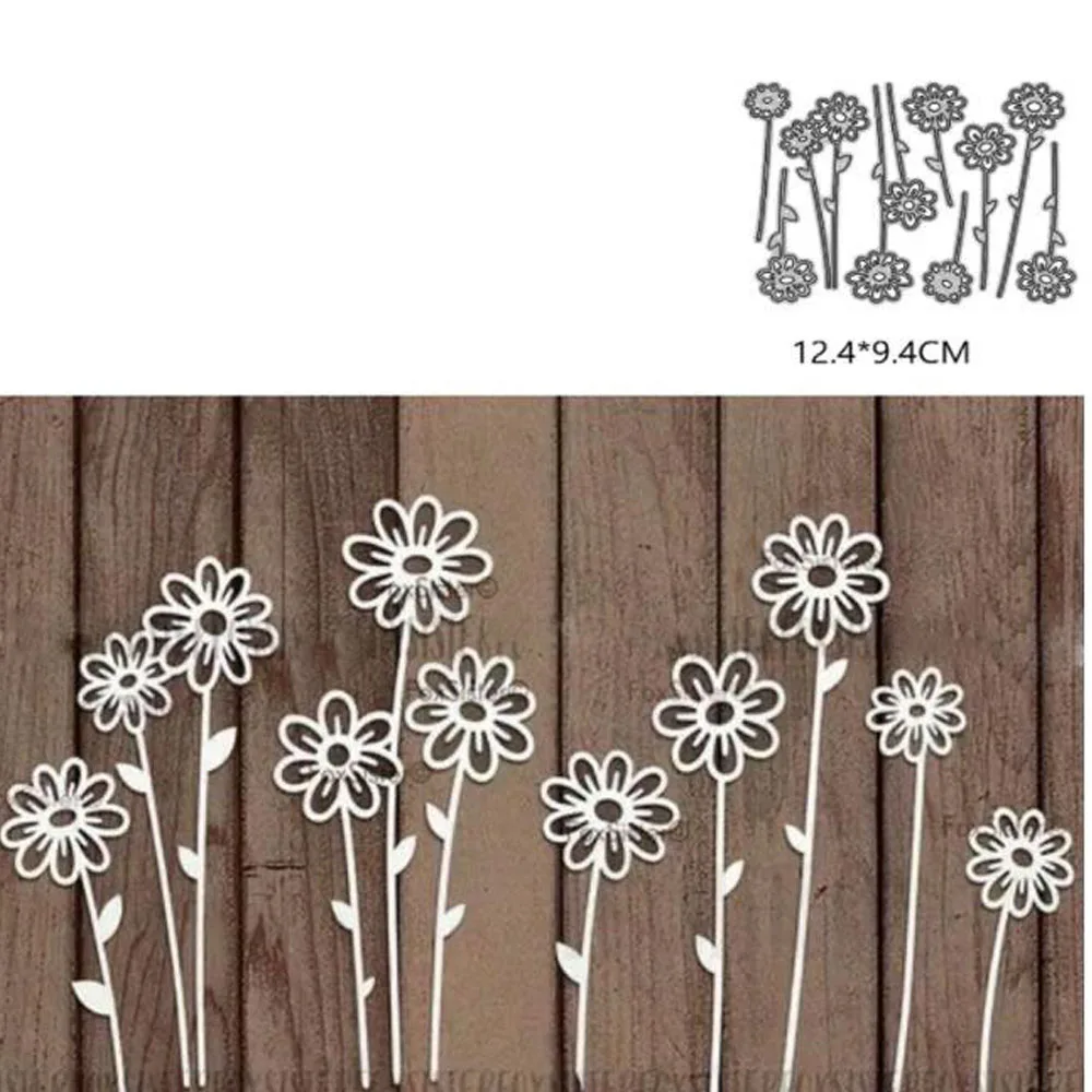 Blumen-Metall-Stanzformen für DIY-Scrapbooking, dekorative Prägung, Handarbeit, Stanzschablone, Form