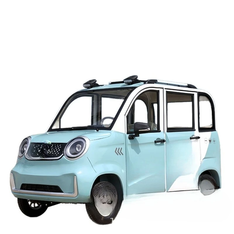 Electric four-wheeler household low-speed electric scooter picks up baby to buy vegetables