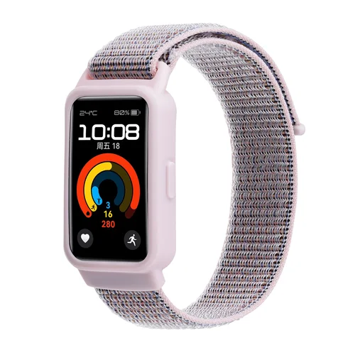 Imagen 2 del producto Correa de nailon para Huawei Band 9, 8, 7, 6, correa de repuesto para reloj inteligente, pulsera deportiva transpirable para huawei Band 9, band8, 7, 6
