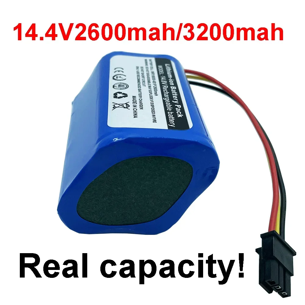 Replacement Battery 14.4V 2600mah For Liectroux B6009 Robotic Vacuum Cleaner Accessories Spare Parts 3200mAh 2500mah