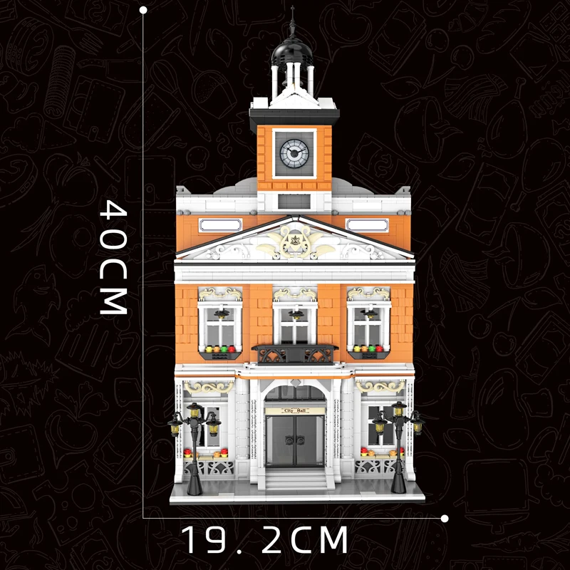 الطوب الصغير مقهى مباني المنزل مجموعات متجر المدينة العمارة وحدات بنة التجمع أطقم منمذجة لتقوم بها بنفسك اللعب هدية #2