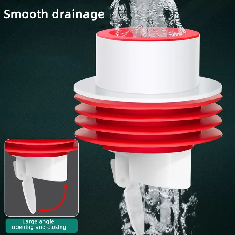 Washbasin Sewer Floor Drain Plug Anti-backflow Sealing Plug Bathroom Accessories Drain Filter Anti Odor Universal Sewer Pipe
