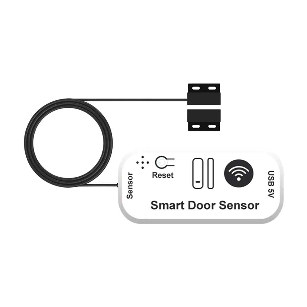 update. Smart Garage Door Opener Remote Controller with 5M Wired Door Contact Tuya Smart Door Sensor App Control WIFI Version