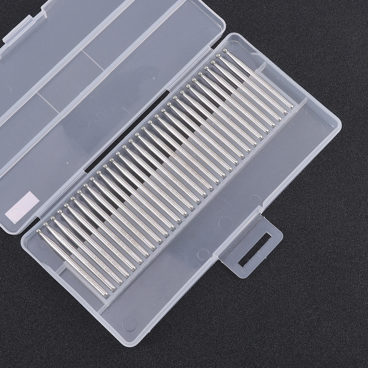 

30pcs 2.5mm Round Ball Shape Diamond Grinding Burr Drill Bits Grinding Rod Mill For Rotary Tool Electric Pneumatic Engraving Pen