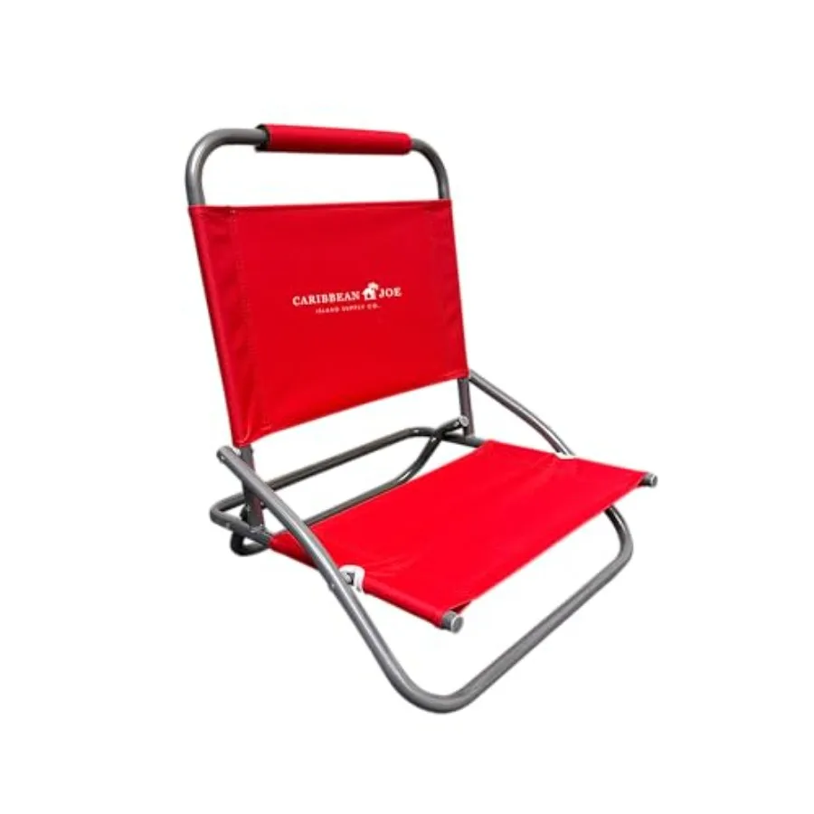

Folding Beach Chair 1 Position Lightweight and Portable Foldable Outdoor Camping Chair Red
