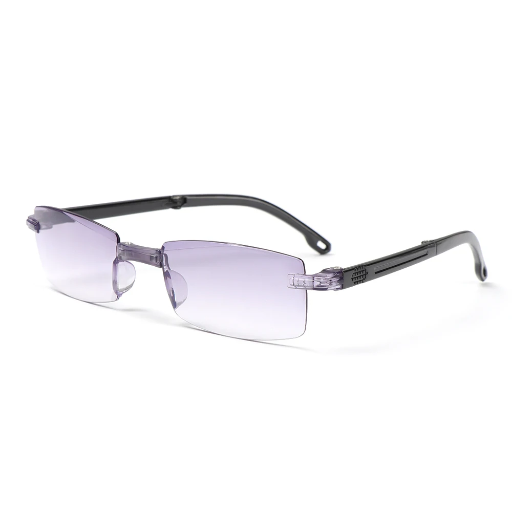 Unisex High-definition Portable Diamond-cut Folding Reading Glasses Presbyopia Eyeglasses Anti-UV Blue Rays