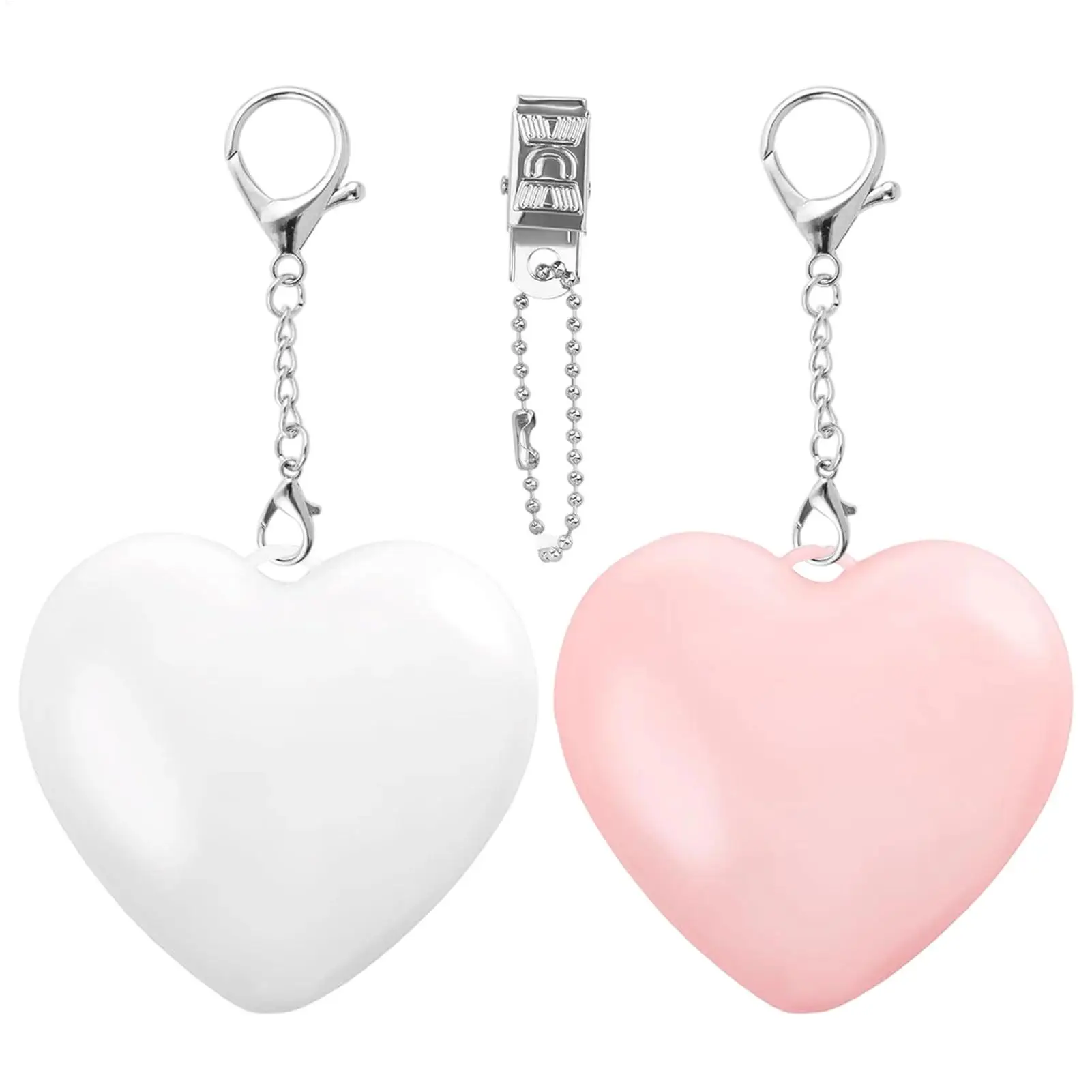 Rechargeable LED Purse Light Wallet Lamp Heart Shape Touch Sensor Night Finding Light for Evening Travel Event Keychain Gift