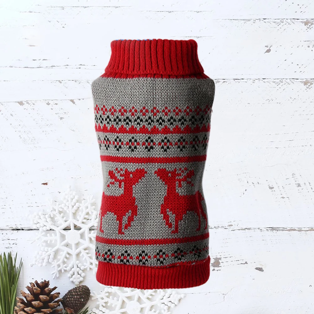

Pet Sweater Sweaters Holiday Dog Warmer Dog's Clothes Outfits for Small Dogs Party