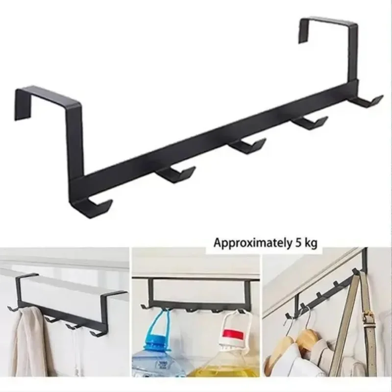 1 Pc Intimate 5 Practical Storage Hook Iron Hanger For Free Drill Locker Door Coat Rack Home Accessories