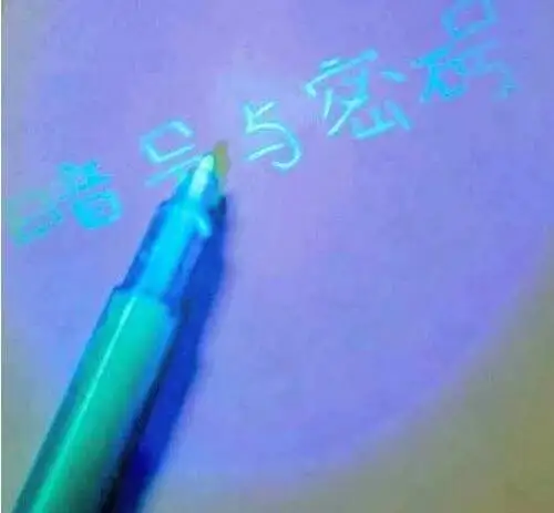 1piece, UV Light Pen Invisible Ink Security Marker Pen With Ultra Violet LED Blacklight