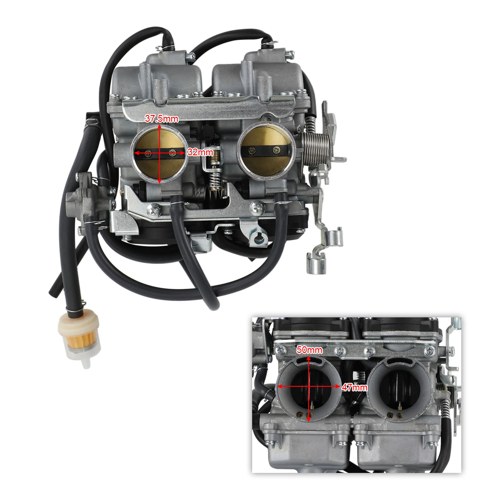 Artudatech Carburetor Carb fit for Kawasaki GPX 250 GPX 400 ZZR 250