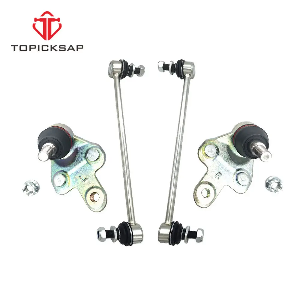 TOPICKSAP 4pcs Front Lower Ball Joints Sway Bar End Links Kits for Toyota Sienna 2011 2012 2013 2014 - 2020