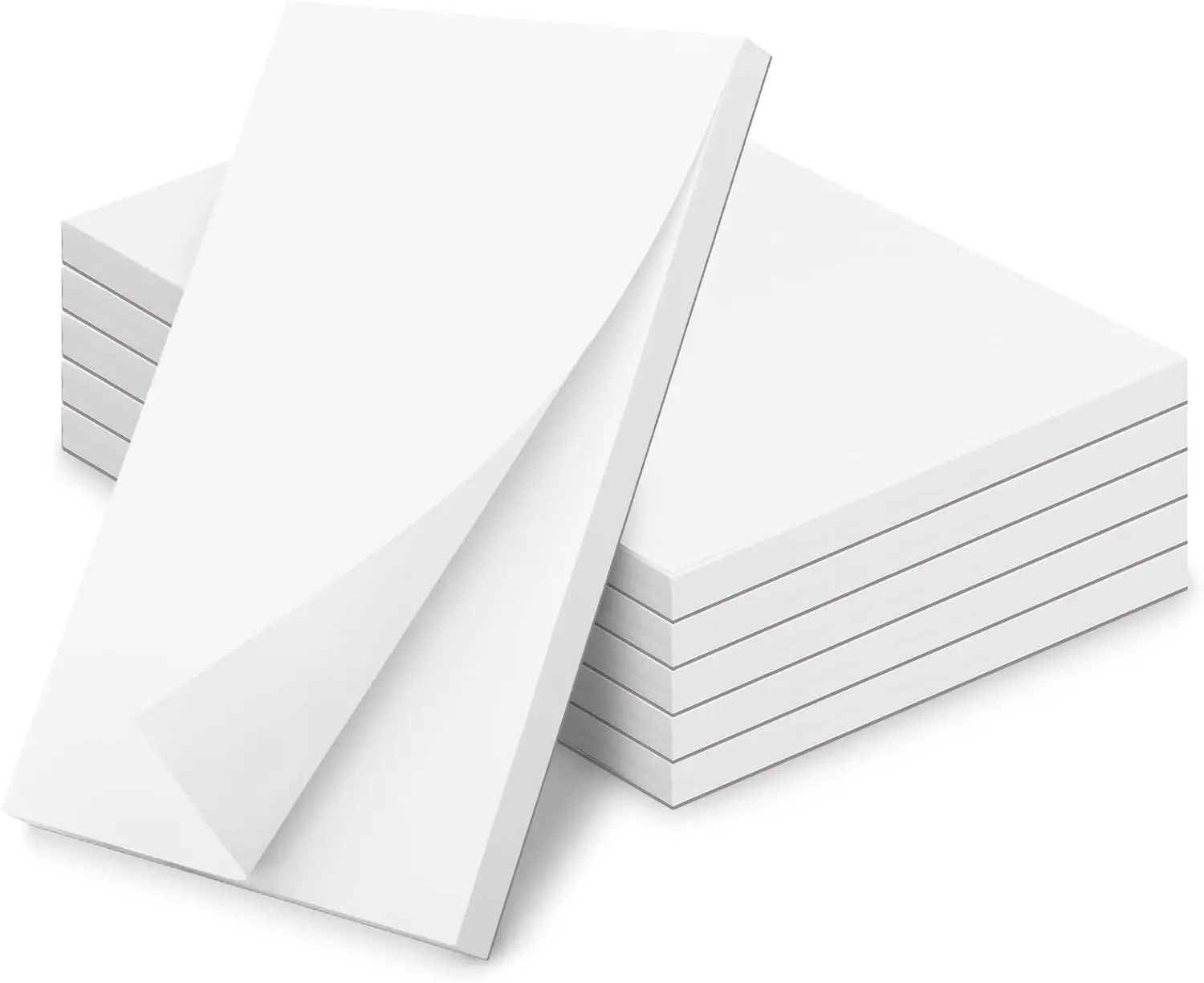 

4x6 Inch Note Pads, 6 Pack Blank Scratch Pads, 50 Sheets Each for Writing, Tear Off Notepad for Home Office School