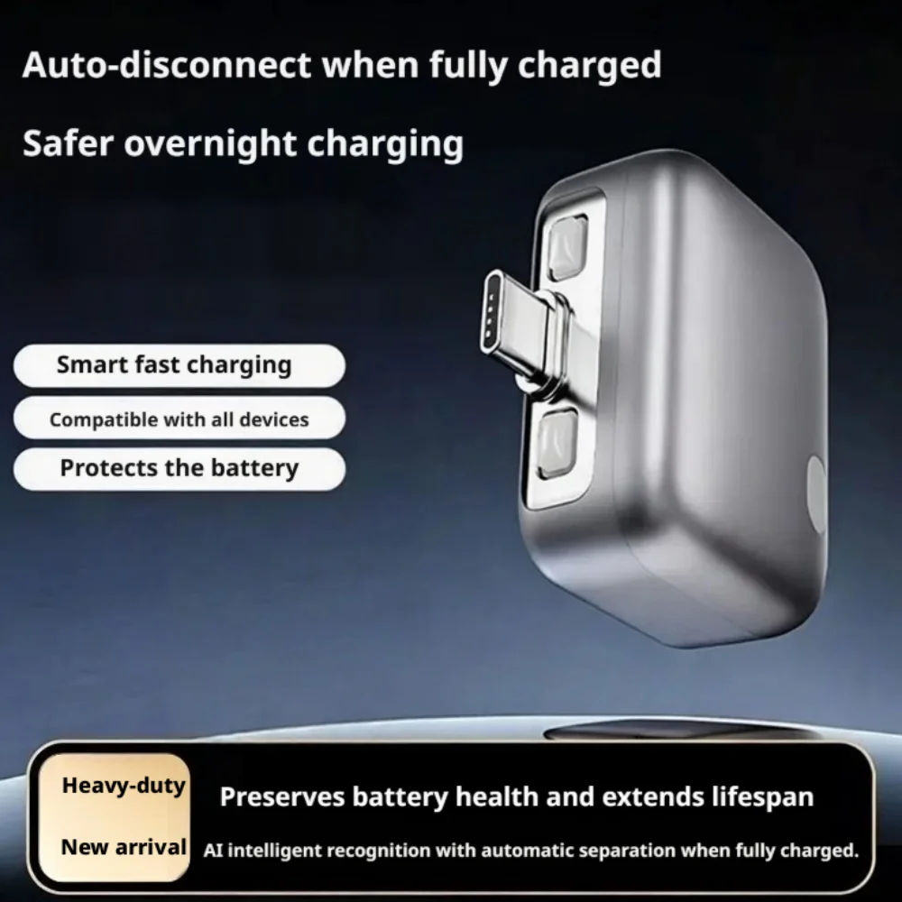 140W Universeller Auto-Stopp-Ladeadapter, Typ-C Vollautomatischer Abschaltmechanismus, Überladeschutz für Smartphones und Laptops, Sicher für Übernachtung