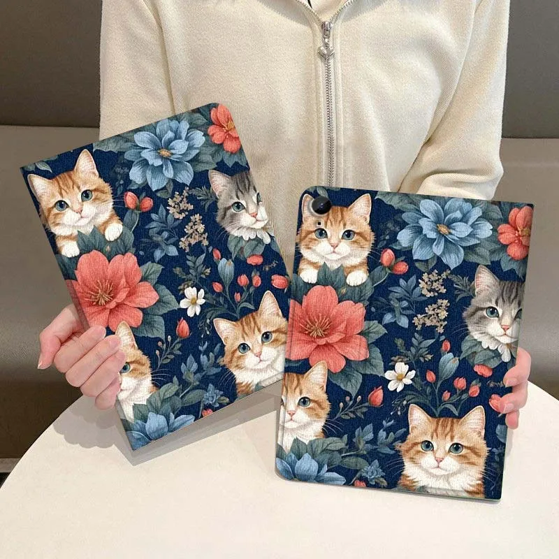 

Cartoon Cute Cat Anime Tablet Case For Samsung Galaxy Tab A A7 A8 A9 A11 S6 S11 Lite Plus 10.1 10.4 10.5 Inch Cover