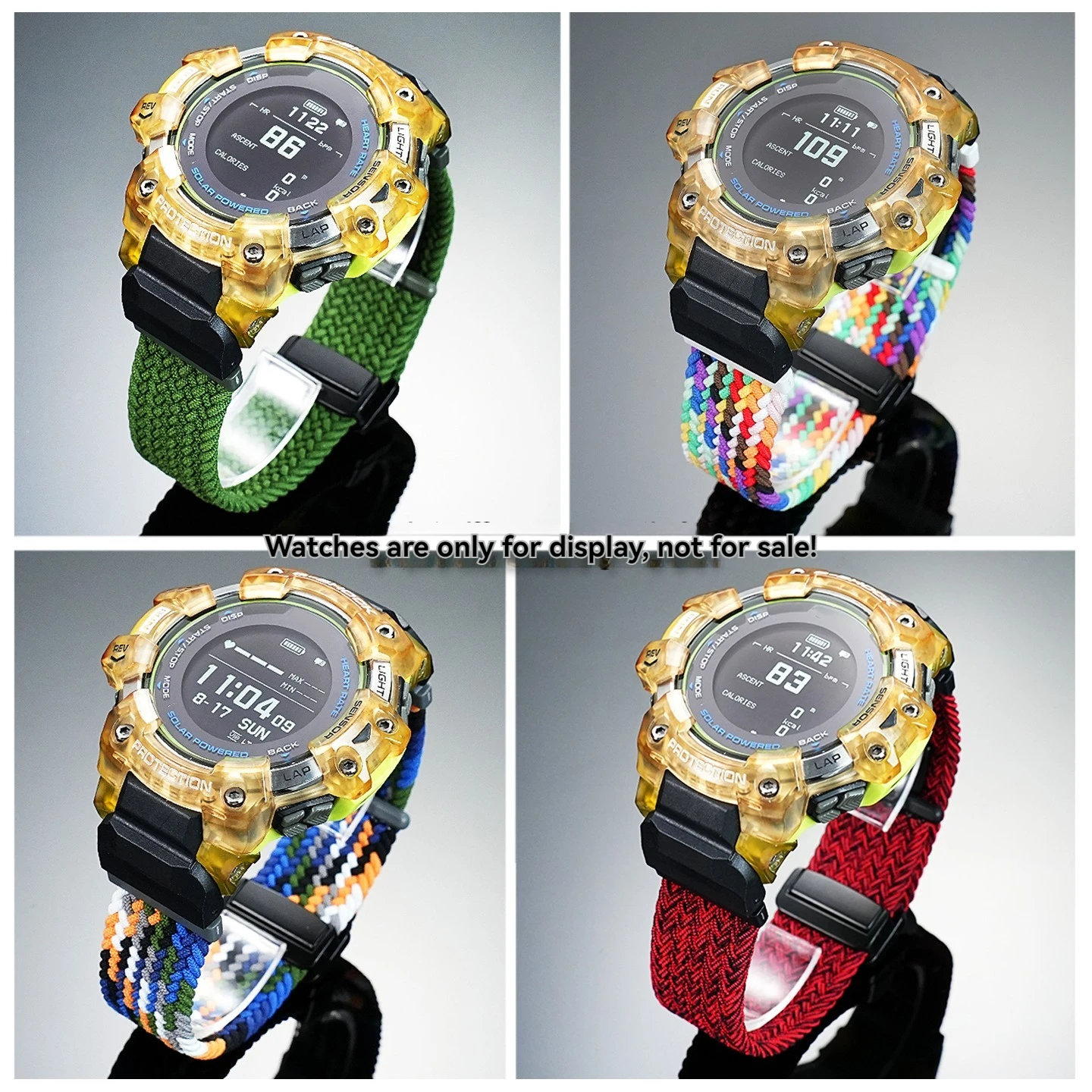 حزام ساعة رياضي من النايلون gbd-h1000 لساعة G-SHOCK Casio الذكية 3475 GBD-H1000 سلسلة حزام ساعة قماش رياضي معدل 22 ملم