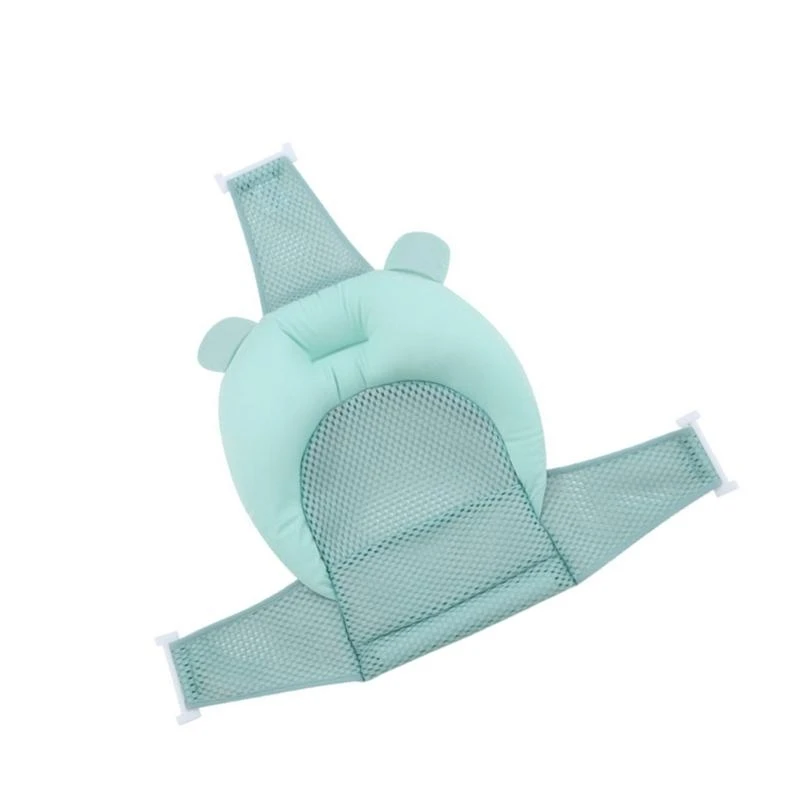 

J15U 2 в 1 коврик для поддержки ванны для новорожденных, милый детский коврик для купания, сетка для душа, подушка с мягкой для