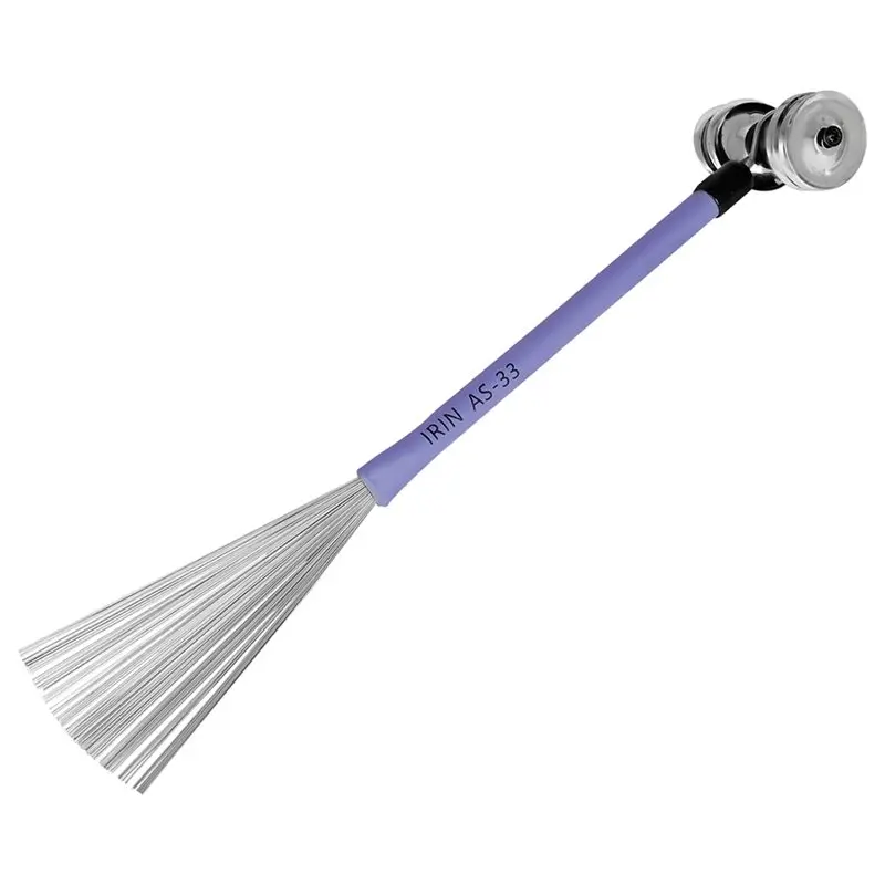 【TRAVEL ESSENTIAL】IRIN Drum Practice Brush Aluminum Alloy Percussion Brush Travel-Friendly Design Ergonomic Grip For Professiona