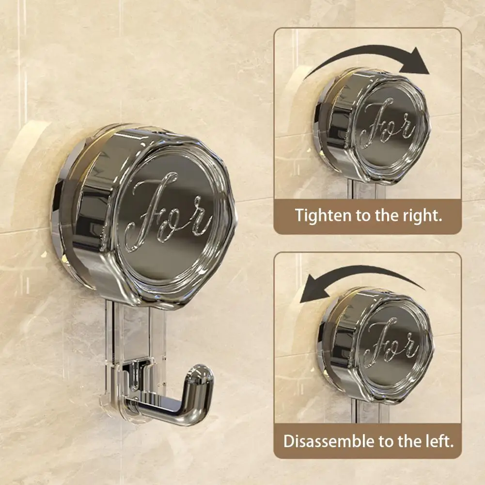 Picture 6: No Drill Hook Rent Friendly Strong Adsorption No Drilling Wall Hook Reusable Easy Disassembly Hook for Kitchen Bathroom