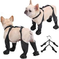 Pet Dog Shoes Waterproof Anti-Slip Walking Dog Shoes Pet Paw Protector Outdoor Adjustable Dog Suspender Sock Shoes