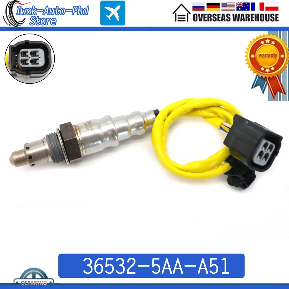 

36532-5AA-A51 Downstream Rear Air Fuel Ratio Lambda O2 Oxygen Sensor For Honda Civic 1.5L L4 Turbocharged KA 6MT 2017-2020