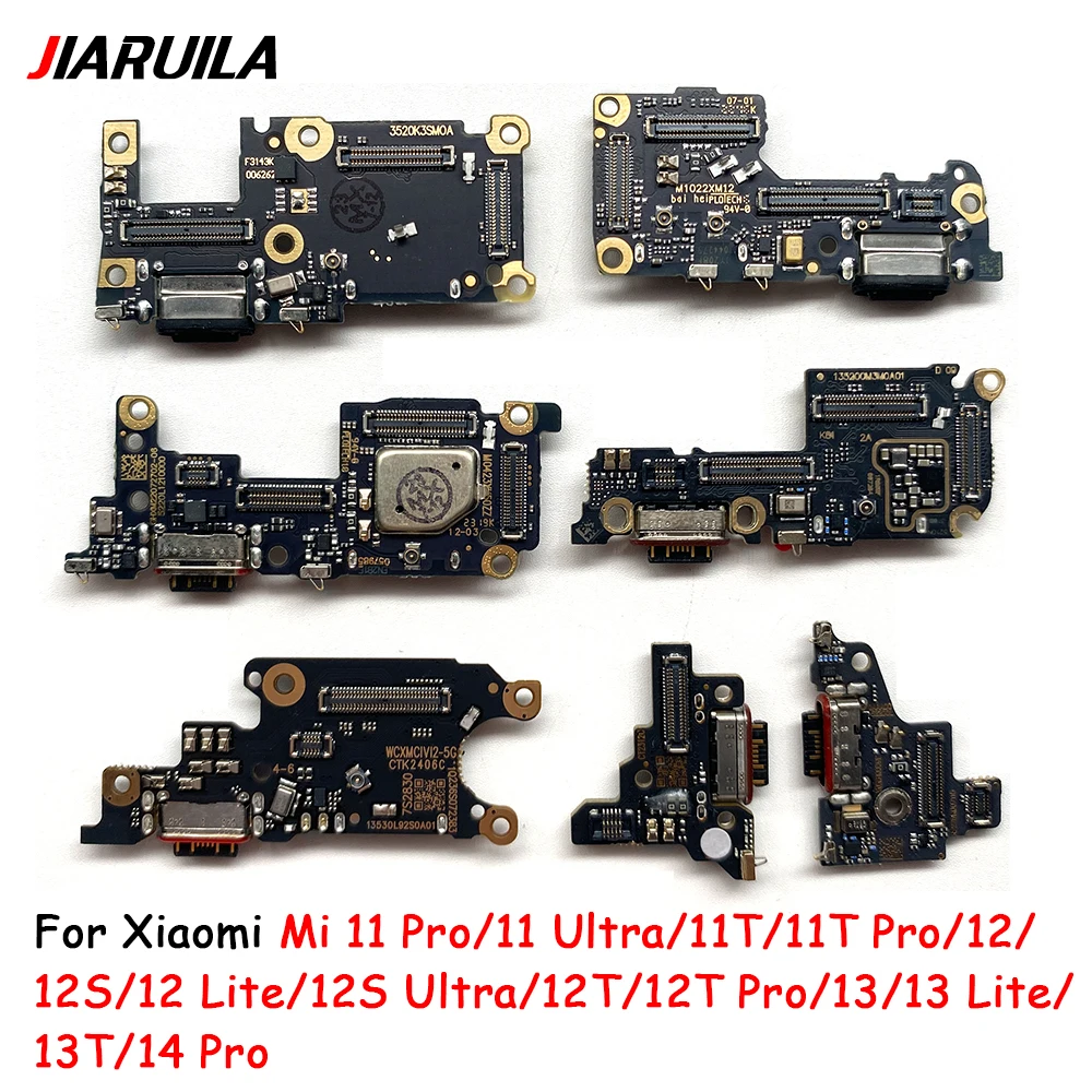 

For Xiaomi 11 Pro 11T 12 12s Lite 12S Ultra 12T USB Charger Dock Connector Board Charging Port Microphone Flex Fast charging