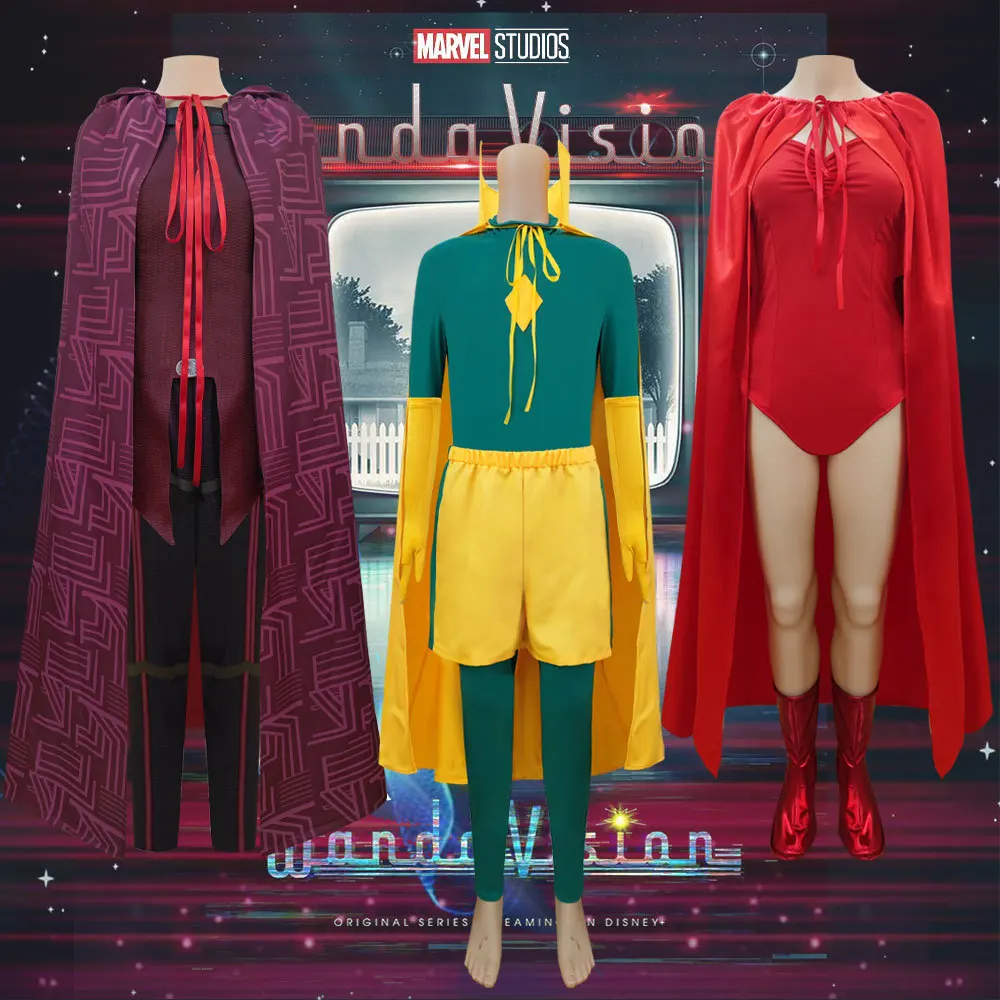 

Костюм для косплея WandaVision Scarlet Witch, костюм на Хэллоуин для женщин