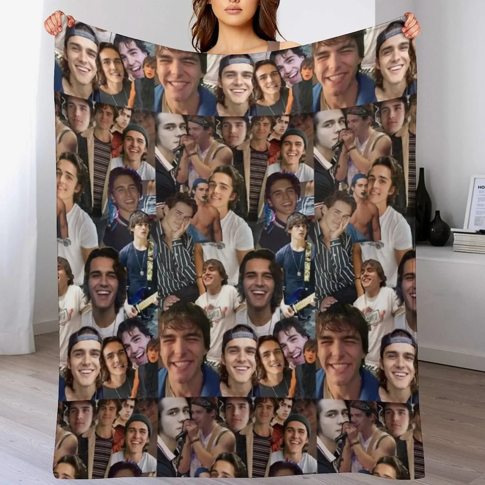 

Charlie Gillespie Photo Collage Throw Blanket Multi-Purpose Soft Big bed plaid Moving Blankets