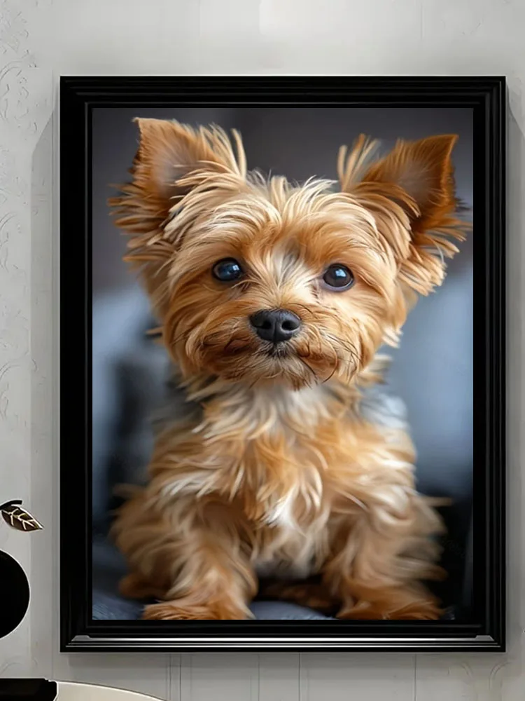 Cute Dog Pattern Diamond Painting Set, DIY Adult Full Diamond Home Decoration Painting Set, Adult Frameless Crafts