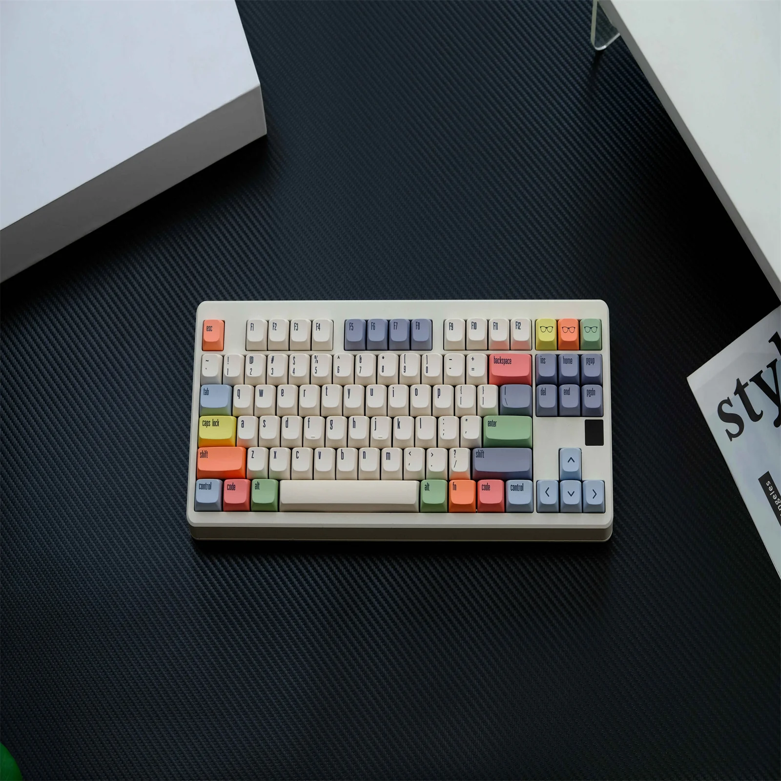 

Холщовые колпачки для клавиш, 126 клавиш, материал PBT, профиль XDA, DYE-SUB, персонализированные для CHERRY MX Switch, механическая клавиатура для стрельбы